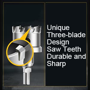 ASNOMY Tungsten Carbide Tipped Hole Saw Drill Bit for Hard Metal, 4 Inch T.C.T Hole Saw Cutter with 2pcs Titanium-Plated Pilot Drill bit for Metal, Stainless Steel, Iron, Wood, Plastic