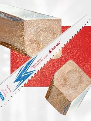 EZARC Reciprocating Saw Blade Bi-Metal Cobalt Sabre Saw Blades for Wood Demolition 9-Inch 6TPI R922DH (5-Pack)