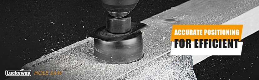 Luckyway 17-Piece Hole Saw Kit, Hole Saw Set, 3/4" to 5" Hole Saw with Hole Saw Mandrel for Wood,Plastic,PVC and Drywall