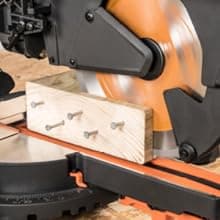 Evolution Power Tools R255SMS-DB+ 10-Inch Dual Bevel Sliding Miter Saw Multi-Material, Multipurpose Cutting Cuts Metal, Plastic, Wood 45˚-45˚ Double Bevel & 50˚-50˚ Miter TCT Blade Included