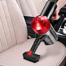 iwoly C150 Cordless Vacuum Cleaner Rechargeable with 2200mAh Detachable Battery, 18000Pa Cyclone Vacuum with HEPA Filter, Lightweight Portable Handheld Stick Vacuum for Hard Floor Car Cleaning