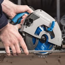 Evolution S185CCSL | 7.25” Metal Cutting Circular Saw | Cuts Steel & More | 7-1/4” TCT Blade Included | 45° Bevel Cuts | Dry-Cut | 15A Corded Power | Accurate, Powerful, Reliable