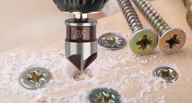 Rocaris 5 Pack Step Drill Bit & 5 Pack Countersink Drill Bit Set, Titanium Coated, 50 Sizes of Step Bit for Metal with Aluminum Case, Multiple Hole Stepped Up Bits for DIY