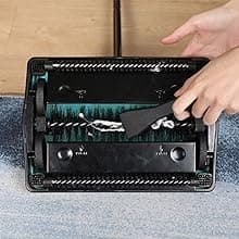 Yocada Carpet Sweeper Cleaner for Home Office Low&Undercoat Carpets Rugs Pet Hair Dust Scraps Paper Small Rubbish Cleaning with a Brush Blue