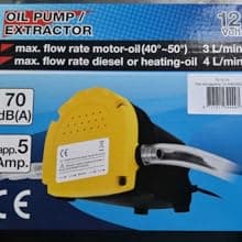 Amarine Made Oil Pump, Oil Extractor Pump 12V, 60w Oil Removal Pump for Oil Change, Electric Transfer Oil Pump, Easily Scavenge Oil from Cars, Motorcycles, RVs, Boats, and lawn Equipment
