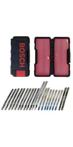 BOSCH JS260 Top-Handle Jig Saw - 6.0 Amp Motor, Variable Speed Control, Low-Vibration Plunging Design, Toolless Blade Change System - Ideal for Accurate and Smooth Cutting