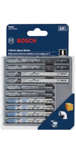 BOSCH JS260 Top-Handle Jig Saw - 6.0 Amp Motor, Variable Speed Control, Low-Vibration Plunging Design, Toolless Blade Change System - Ideal for Accurate and Smooth Cutting