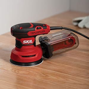 SKIL 5” Random Orbital Sander with Cyclonic Dust Box & 3pc Sanding Sheet - SR211601, Multicolor