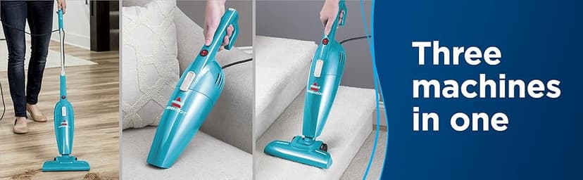 Bissell Featherweight Stick Lightweight Bagless Vacuum with Crevice Tool, 2033, One Size Fits All, Blue