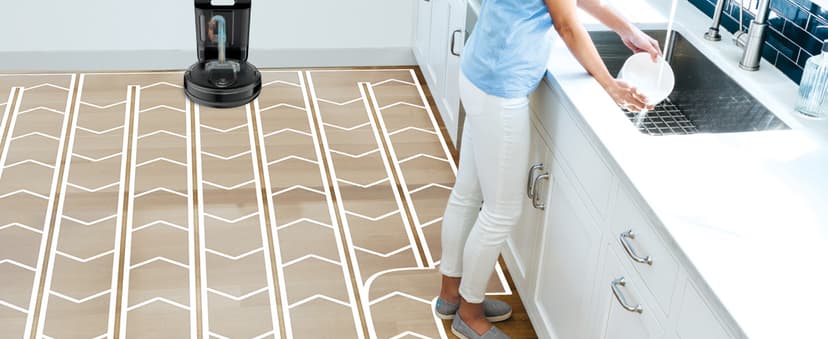 Shark AV1010AE IQ Robot Vacuum with XL Self-Empty Base, Bagless, 45-Day Capacity, Advanced Navigation, Alexa & Wi-Fi, Multi-Surface Brushroll, for Pets, Dander & Dust, Carpet & Hard Floor, Black