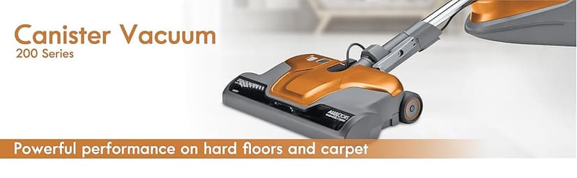 Kenmore 81214 200 Series Pet Friendly Lightweight Bagged Canister Vacuum with HEPA, 2 Motor System, and 3 Cleaning Tools-Orange