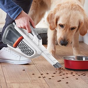 BLACK+DECKER Dustbuster Handheld Vacuum, Cordless, AdvancedClean+, White (HHVK320J10)