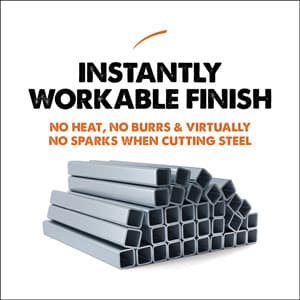 Evolution Power Tools R185CCS 7-1/4" TCT Multi-Material Cutting Circular Saw, 7-1/4", Orange