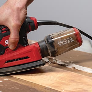 SKIL Corded Detail Sander, Includes 3pcs Sanding Paper and Dust Box - SR250801