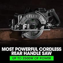 FLEX 24V Brushless Cordless 7-1/4-Inch Rear Handle Circular Saw Tool Only, Battery and Charger Not Included - FX2141R-Z