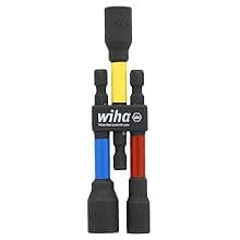 Wiha 70486 Color Coded Magnetic Nut Setter SAE 6 Pc. Set