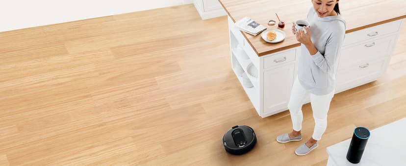 Shark AV1010AE IQ Robot Vacuum with XL Self-Empty Base, Bagless, 45-Day Capacity, Advanced Navigation, Alexa & Wi-Fi, Multi-Surface Brushroll, for Pets, Dander & Dust, Carpet & Hard Floor, Black