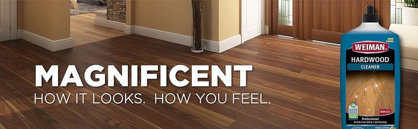Weiman Hardwood Cleaner for Finished Hardwood Floors, Engineered Floors, Laminate - Streak-Free Results, EPA Safer Choice Certified, 32 oz