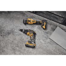 DEWALT 20V MAX XR Brushless Drywall Screw Gun and Cut-Out Tool Combo Kit with 2 Batteries and Charger Included (DCK265D2)