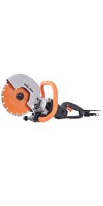 Evolution Power Tools R300DCT 12 inch Concrete Saw (Aka Circular Saw, Angle Grinder, Chop / Cut Off Saw, Demo Saw, Disc / Power Cutter) Electric Motor, No Gas - 4-1/2" Cut - Incl Diamond Masonry Blade