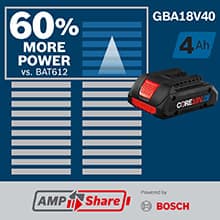 BOSCH GSB18V-975CB25 18V Brushless Connected-Ready 1/2 In. Hammer Drill/Driver Kit with (2) CORE18V® 4 Ah Advanced Power Batteries