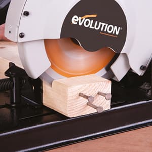 Evolution Power Tools RAGE4 7-1/4-Inch TCT Multipurpose Cutting Chop Saw, Orange