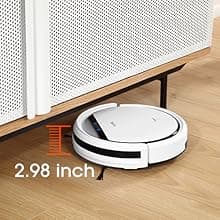 ILIFE V3s Pro Robot Vacuum Cleaner, Tangle-free Suction , Slim, Automatic Self-Charging Robotic Vacuum Cleaner, Daily Schedule Cleaning, Ideal For Pet Hair,Hard Floor and Low Pile Carpet,Pearl White