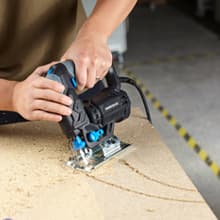 Hammerhead 4.8-Amp 3/4 Inch Jig Saw with 2pcs Wood Cutting Blades, Variable Speed and Orbital Function - HAJS048