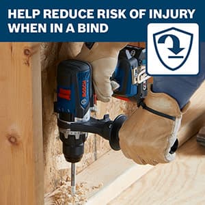 BOSCH GSB18V-975CB25 18V Brushless Connected-Ready 1/2 In. Hammer Drill/Driver Kit with (2) CORE18V® 4 Ah Advanced Power Batteries