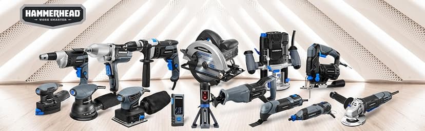 Hammerhead 4.8-Amp 3/4 Inch Jig Saw with 2pcs Wood Cutting Blades, Variable Speed and Orbital Function - HAJS048