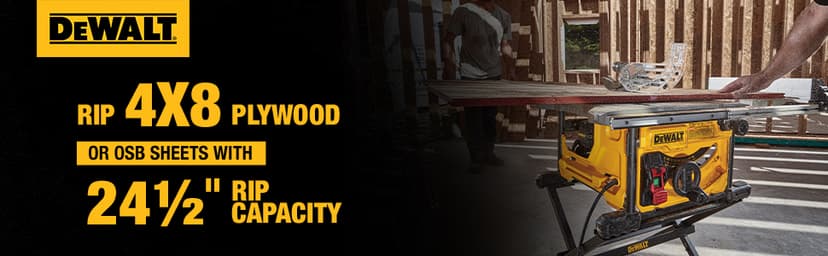 DEWALT 15 Amp 8-1/4 in. Compact Portable Jobsite Table Saw (DWE7485)