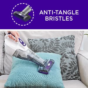 BLACK+DECKER dustbuster QuickClean Pet Cordless Handheld Vacuum with Motorized Upholstery Brush, White (HLVB315JP07)