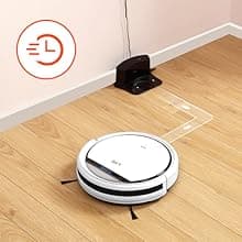 ILIFE V3s Pro Robot Vacuum Cleaner, Tangle-free Suction , Slim, Automatic Self-Charging Robotic Vacuum Cleaner, Daily Schedule Cleaning, Ideal For Pet Hair,Hard Floor and Low Pile Carpet,Pearl White