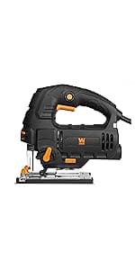 WEN 33606 6.6-Amp Variable Speed Orbital Jig Saw with Laser and LED Light,Black, Silver