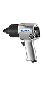 ACDelco ANI405A Heavy Duty Twin Hammer ½” 500 ft-lbs. 5-Speed Pneumatic Impact Wrench Tool Kit
