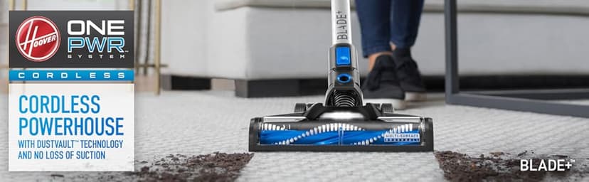 Hoover ONEPWR Blade+ Cordless Stick Vacuum Cleaner, Lightweight Stick Vac, Versatile Cleaning Capabilities, Two-Speed Power Control, Captures 99% of Particles, Cordless Vacuum Cleaners for Home Use