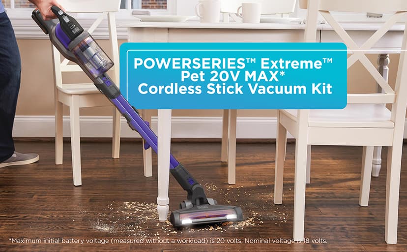 BLACK+DECKER Powerseries Extreme Cordless Stick Vacuum Cleaner for Pets (BSV2020P)