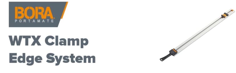 Bora WTX Clamp Edge & Straight Cut Guide For Circular Saws | 36" Cutting Length, 543036