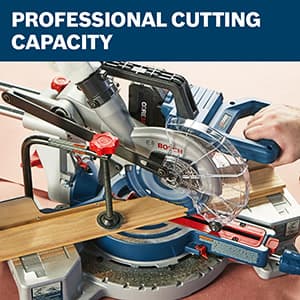 BOSCH GCM18V-07SN PROFACTOR™ 18V 7-1/4 In. Single-Bevel Slide Miter Saw - Mobile, Cordless Solution, 3-3/4 In. Nested Crown Cutting, 8-1/4 In. Crosscut Capacity (Bare Tool)