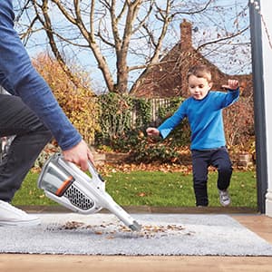 BLACK+DECKER Dustbuster Handheld Vacuum, Cordless, AdvancedClean+, White (HHVK320J10)