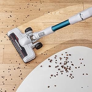 Eureka NEC185 Cordless Stick Vacuum Cleaner Convenient for Hard Floors, Rechargeable Handheld Vacuum Cleaner Portable with Powerful Motor Efficient Suction,White