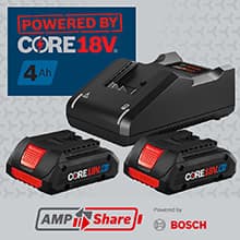 BOSCH GSB18V-975CB25 18V Brushless Connected-Ready 1/2 In. Hammer Drill/Driver Kit with (2) CORE18V® 4 Ah Advanced Power Batteries