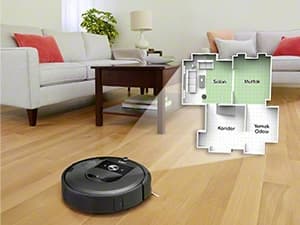 iRobot Roomba i7+ (7550) Robot Vacuum with Automatic Dirt Disposal - Empties Itself for up to 60 Days, Wi-Fi Connected, Smart Mapping, Works with Alexa, Ideal for Pet Hair, Carpets, Hard Floors