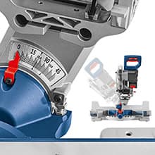 BOSCH GCM18V-07SN PROFACTOR™ 18V 7-1/4 In. Single-Bevel Slide Miter Saw - Mobile, Cordless Solution, 3-3/4 In. Nested Crown Cutting, 8-1/4 In. Crosscut Capacity (Bare Tool)