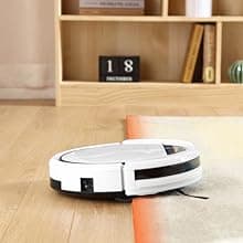 ILIFE V3s Pro Robot Vacuum Cleaner, Tangle-free Suction , Slim, Automatic Self-Charging Robotic Vacuum Cleaner, Daily Schedule Cleaning, Ideal For Pet Hair,Hard Floor and Low Pile Carpet,Pearl White