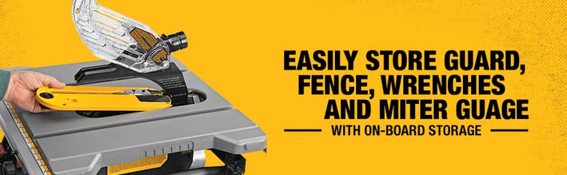 DEWALT 15 Amp 8-1/4 in. Compact Portable Jobsite Table Saw (DWE7485)