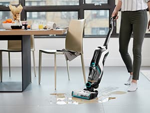 Bissell CrossWave Cordless Max Vacuum Mop All in One Wet and Dry Vac Combo Hard Floor Cleaner and Area Rugs, Cordless Mop, Pack-in Formulas Included, 2554A