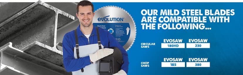 Evolution Power Tools 14BLADEST Blade for Cutting Mild Steel, For Circular and Chop Saws, No Heat, No Burrs & Virtually No Sparks, Carbide-Tipped TCT Blade For Cold Metal Cutting,14-Inch x 66-Tooth