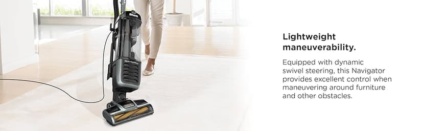 Shark ZU62 Navigator Zero-M Self-Cleaning Brushroll Pet Pro Upright Vacuum, Pewter Grey Metallic