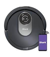 Shark AV1010AE IQ Robot Vacuum with XL Self-Empty Base, Bagless, 45-Day Capacity, Advanced Navigation, Alexa & Wi-Fi, Multi-Surface Brushroll, for Pets, Dander & Dust, Carpet & Hard Floor, Black